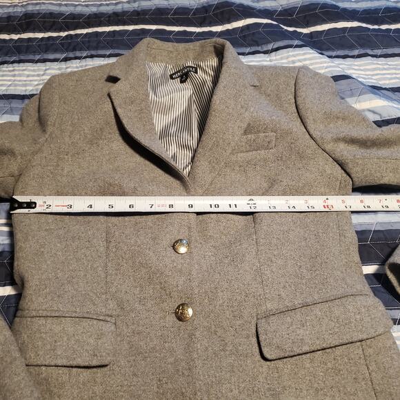 J. Crew Mercantile Size 2 Gray Schoolboy Blazer Wool Blend Preppy Academia - Picture 11 of 13